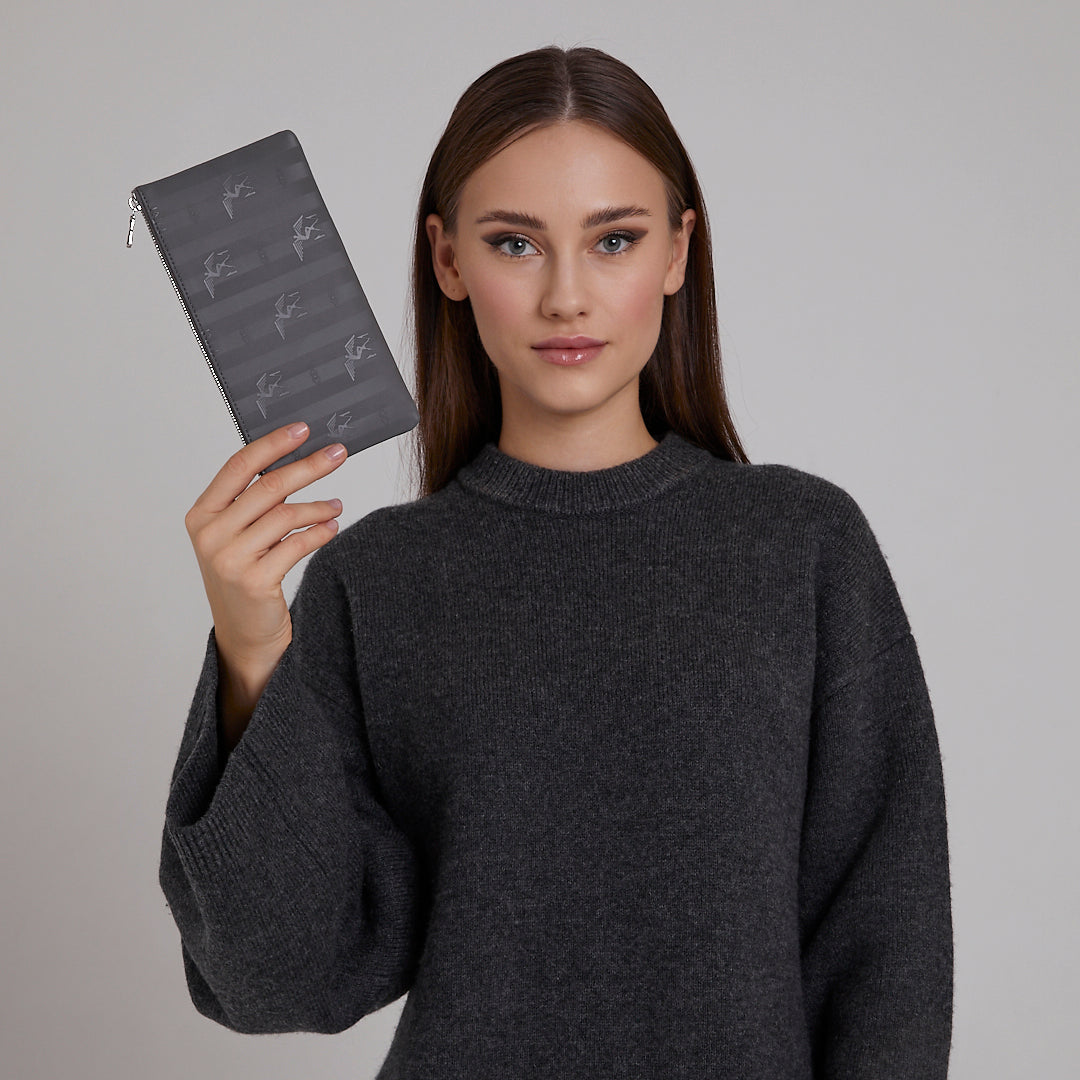 PIZ ELA | Mollerus Pochette elephant grau/silber