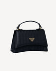 ROMONT | Umhängetasche classic schwarz/gold - seitlich
