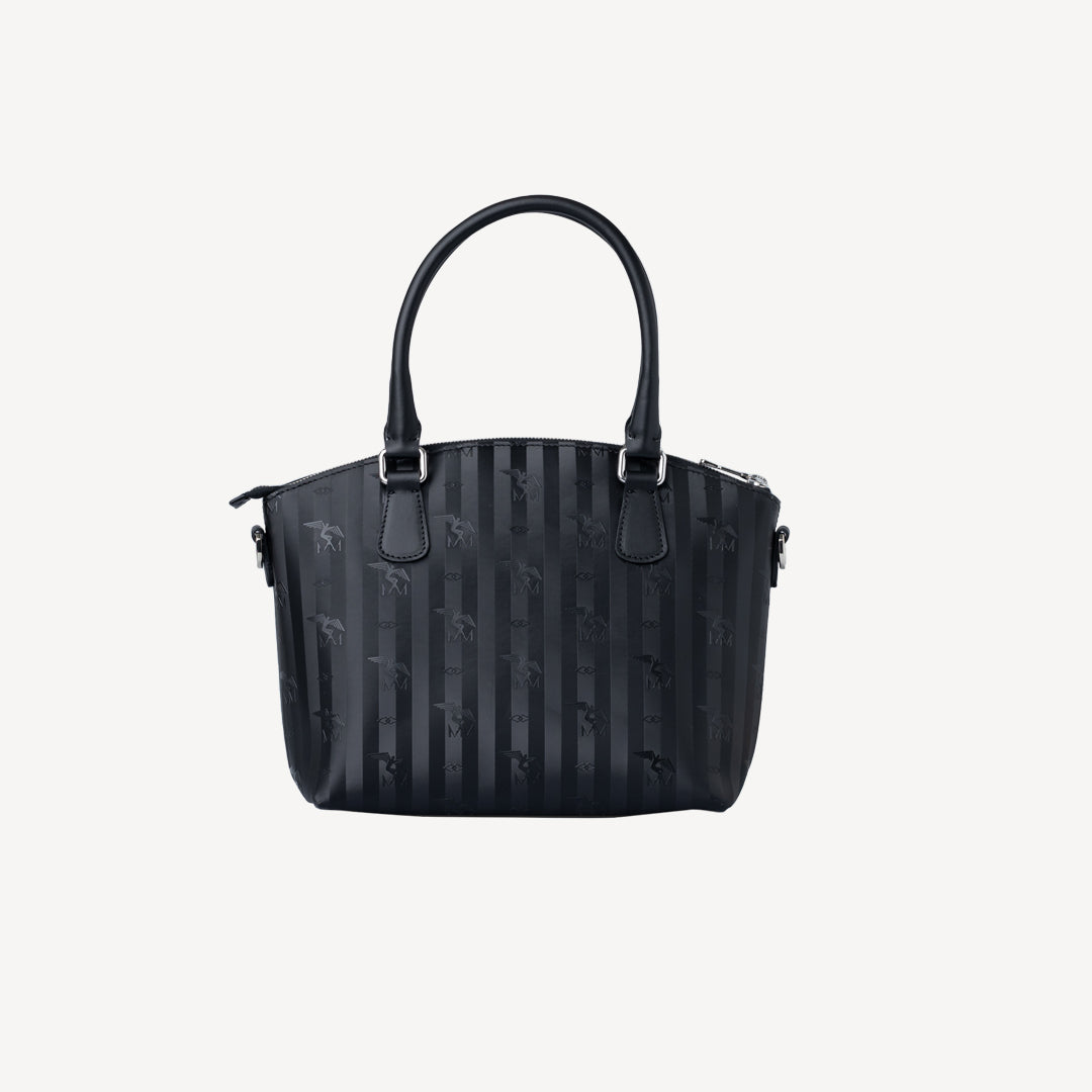 HOTTWIL | Handtasche classic schwarz/silber - hinten