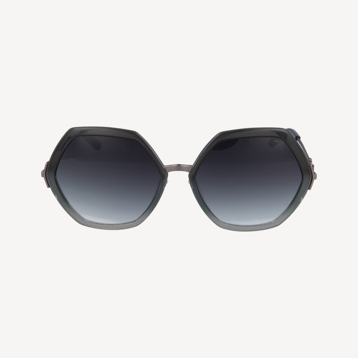 AGNEL | Sonnenbrille classic schwarz/altsilber - frontal