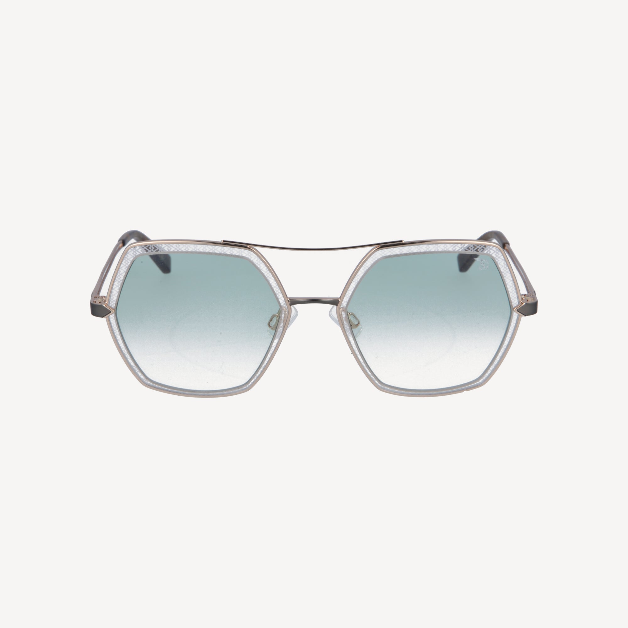BALFRIN | Sonnenbrille blau/gold - frontal