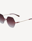 LA BERRA | Sonnenbrille rot/gold - seitlich