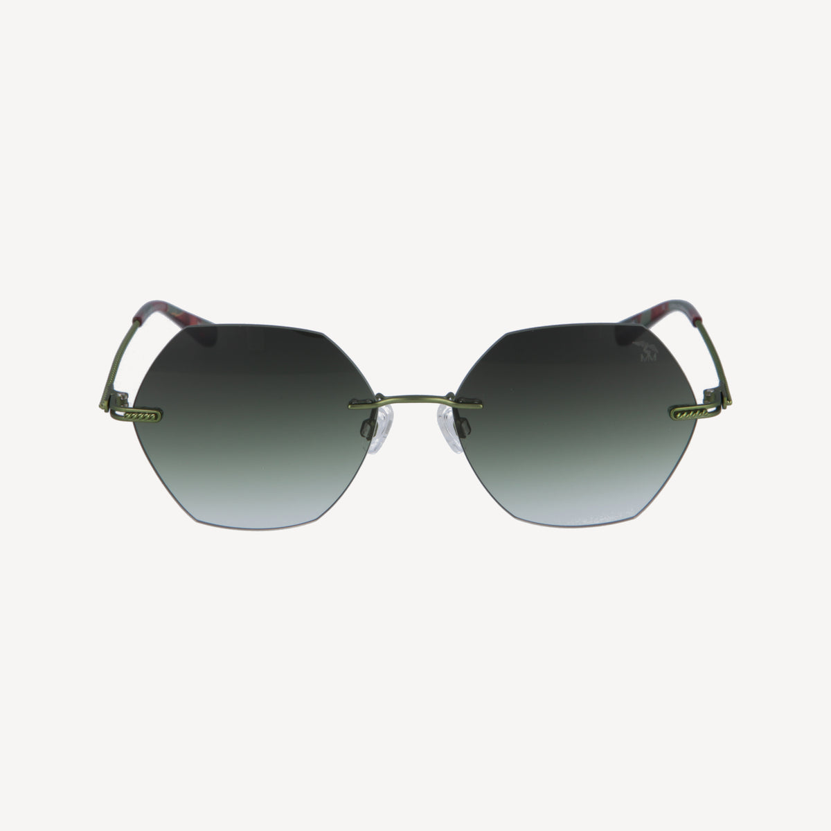 LA BERRA | Sonnenbrille dunkelgrün - frontal