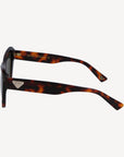 SALVATORE | Sonnenbrille braun/silber - VON DER SEITE