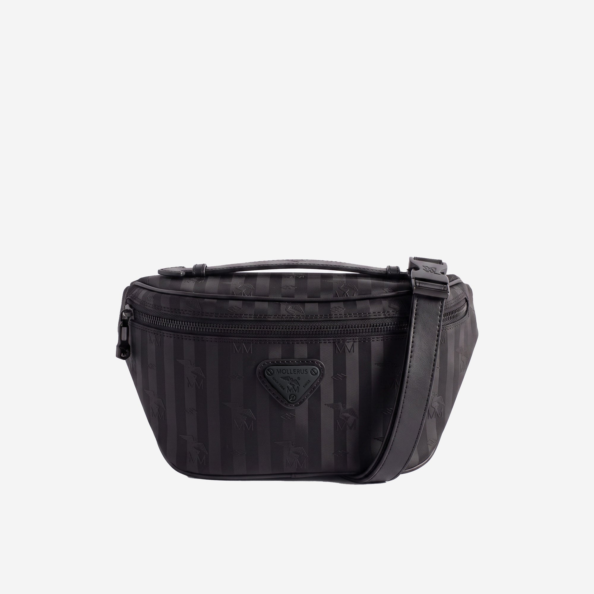 BRIENZ | Gürteltasche classic schwarz/schwarz - frontal