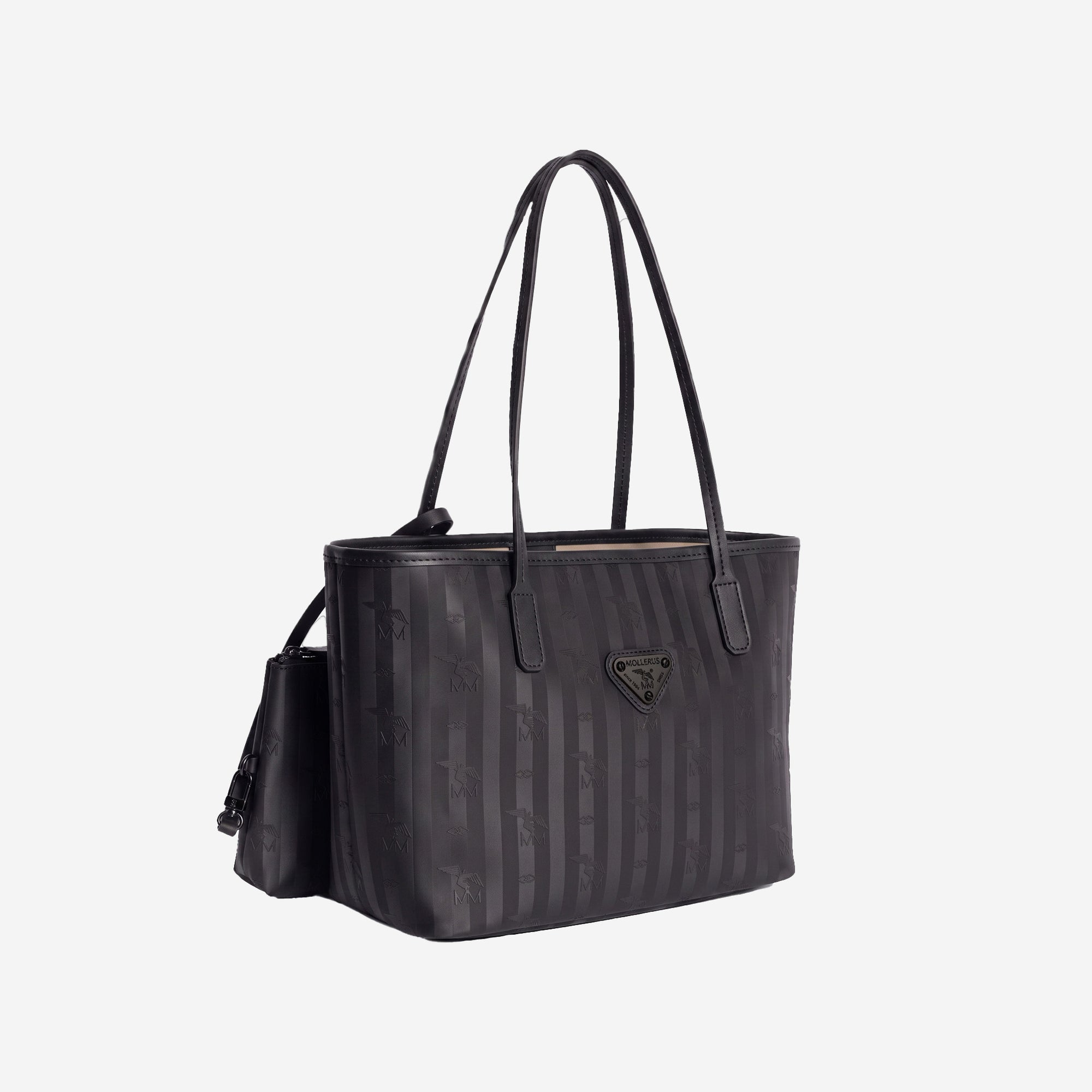 GENF | Shopper classic schwarz/schwarz - leicht seitlich