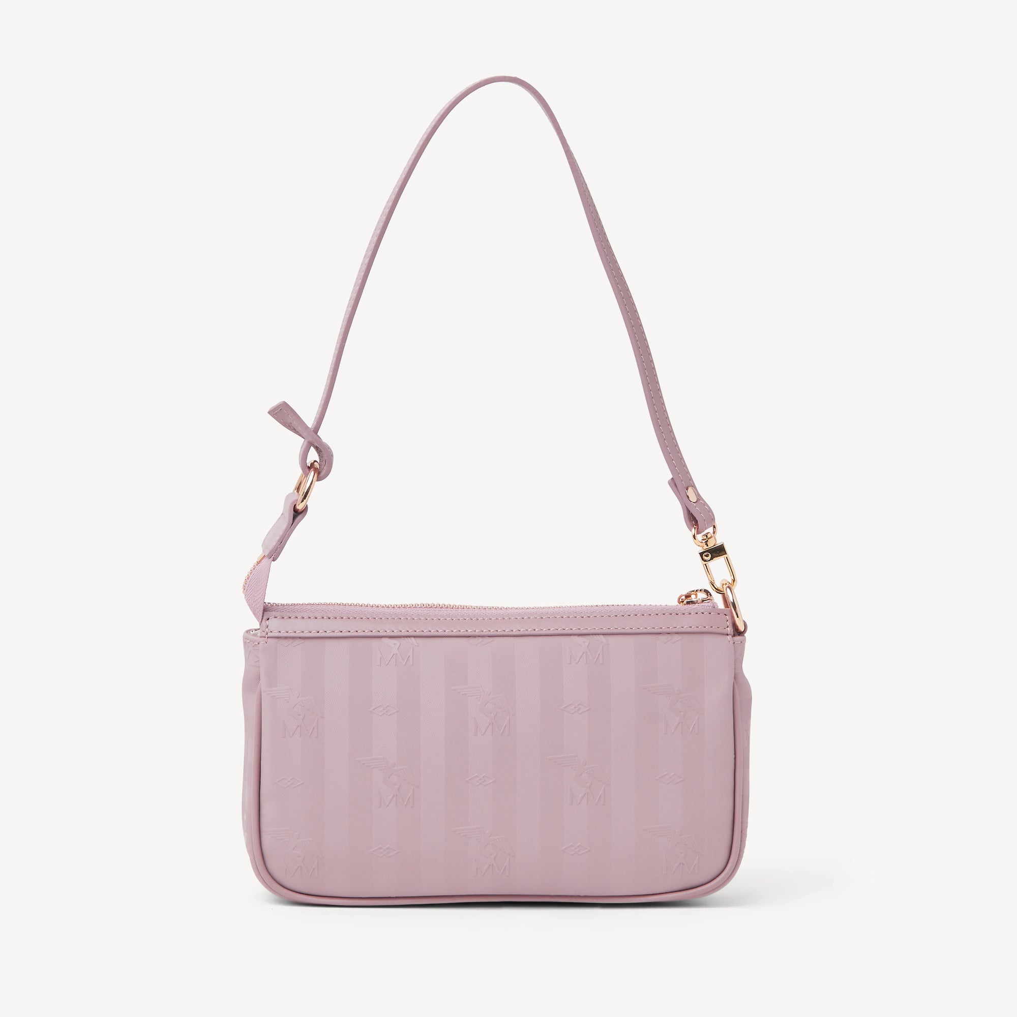 MISSY | Schultertasche rosé/gold - rückseite