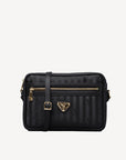 LONDON | Umhängetasche classic schwarz/gold - frontal