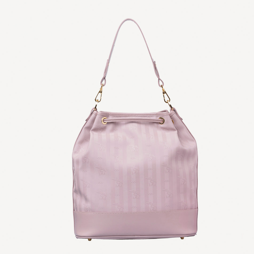 NIESEN | Beuteltasche soft rosé/gold -  Rückseite