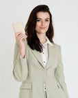 BEVERIN | Portemonnaie pearl weiss/silber - FULL BODY