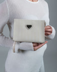 BASODINO | Trousse de toilette perle/argent