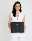 ROETI | Laptoptasche classic schwarz/silber - ON BODY