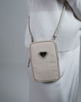 WILDHORN | Porte-monnaie pour portable pearl blanc/argenté