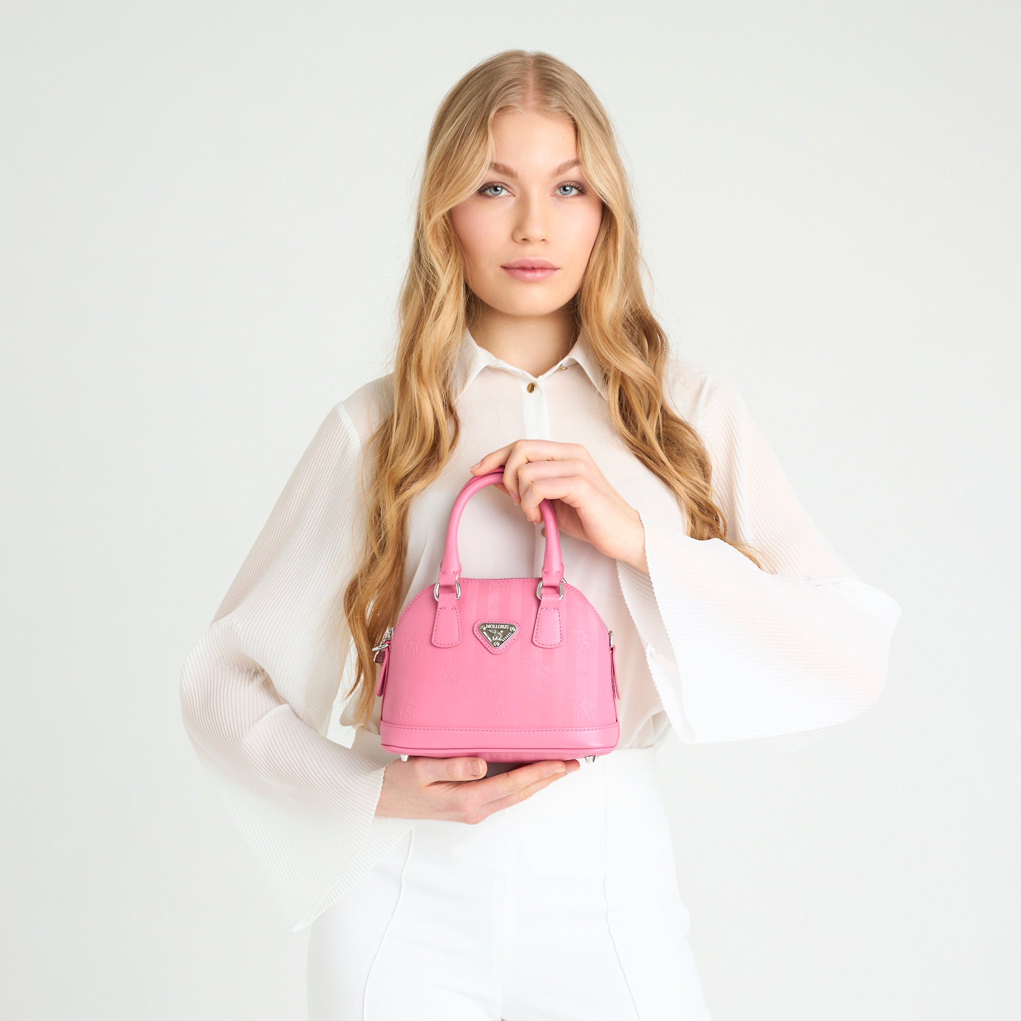 OETWIL | Handtasche bubble pink/silber - on body