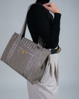 BERLIN | Sac bandoulière taupe/doré