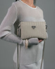 TAMINS | Umhängetasche pearl weiss/silber - On body