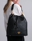 NIESEN | Beuteltasche classic schwarz/gold