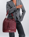 NIESEN | Bucket bag antique red/gold