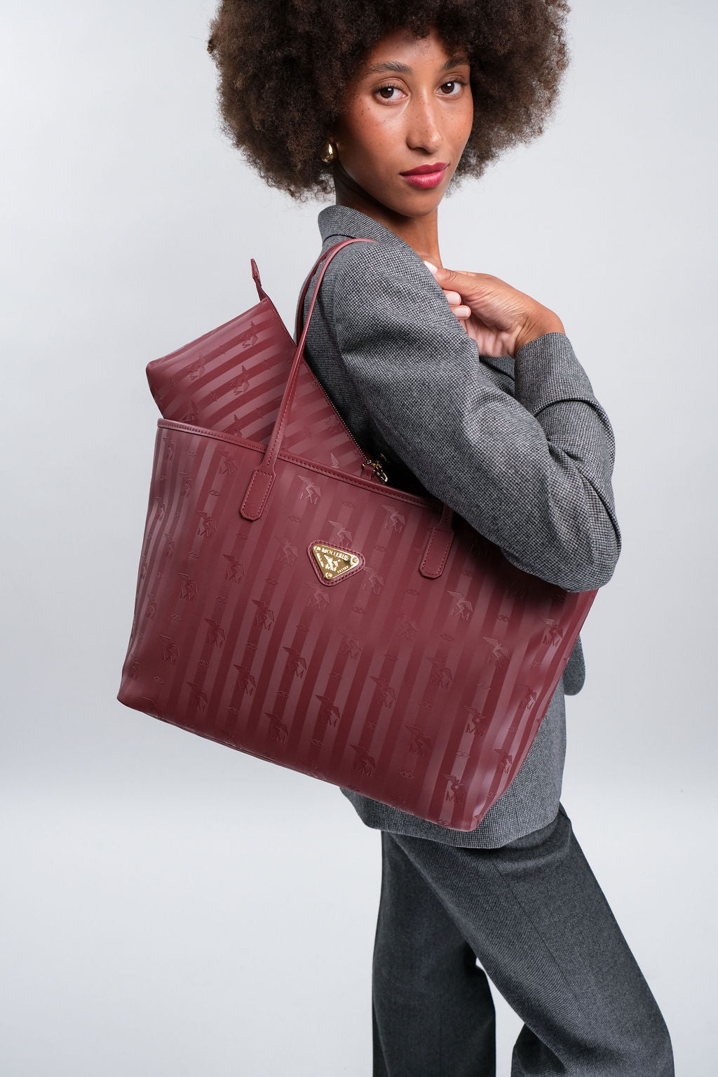 ZUERICH | Shopper antik rot/gold