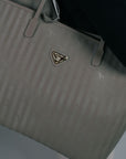 ZUERICH | Shopper taupe gris/or