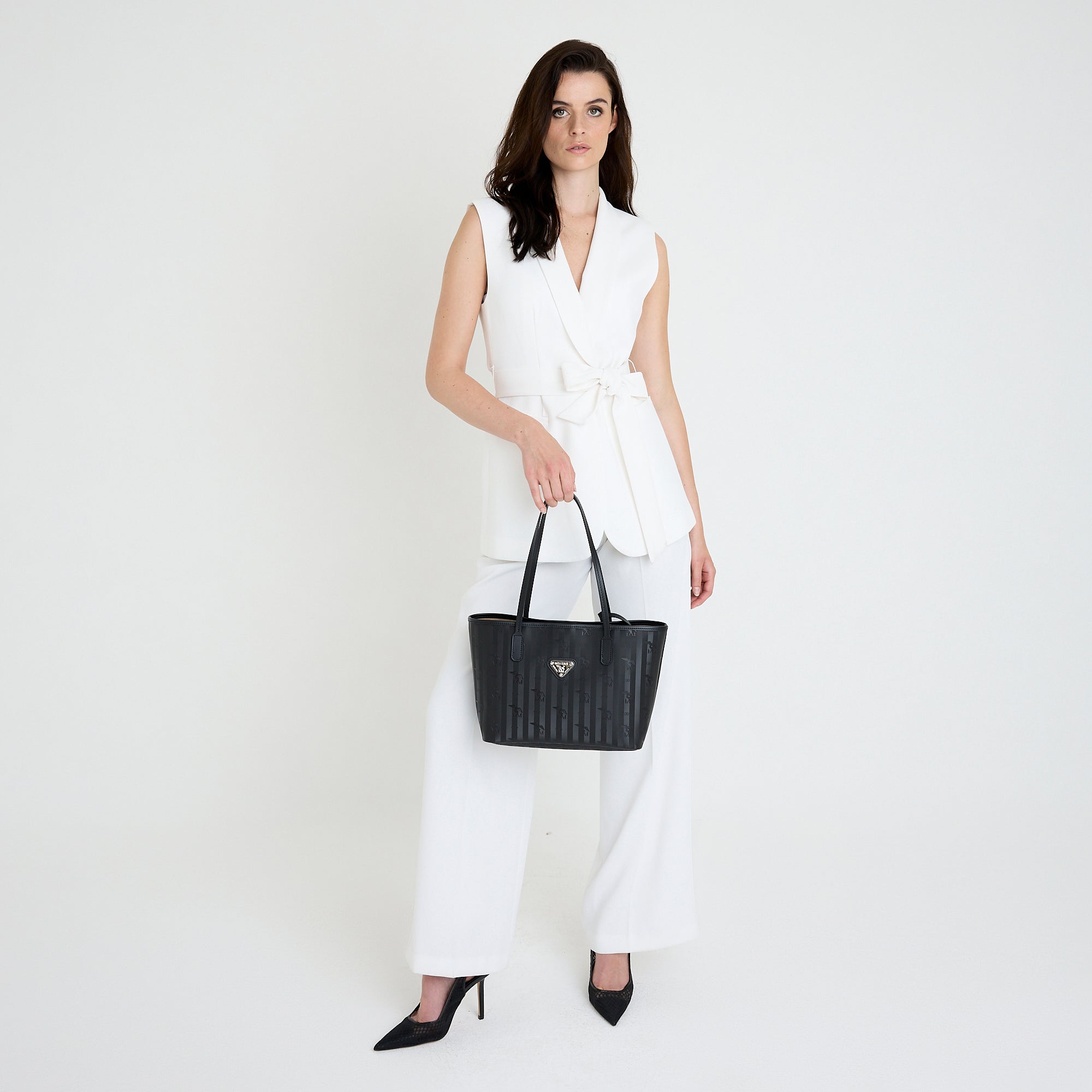 GENF | Shopper classic schwarz/silber - FULL BODY