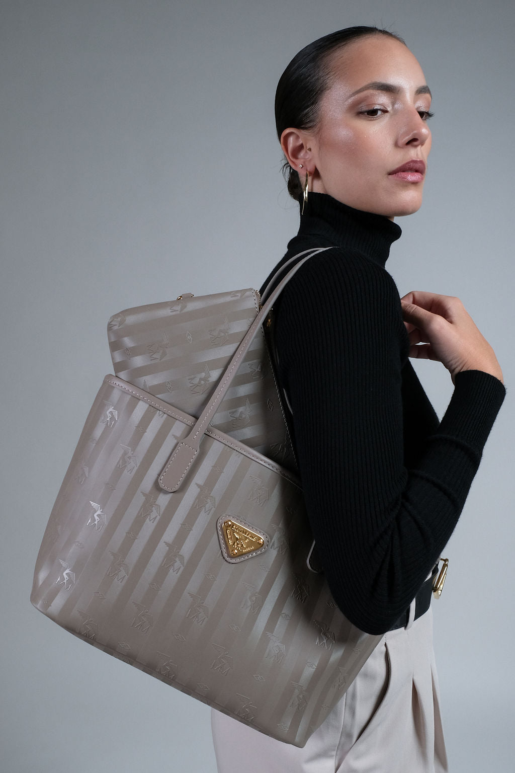 GENF | Shopper taupe/gold