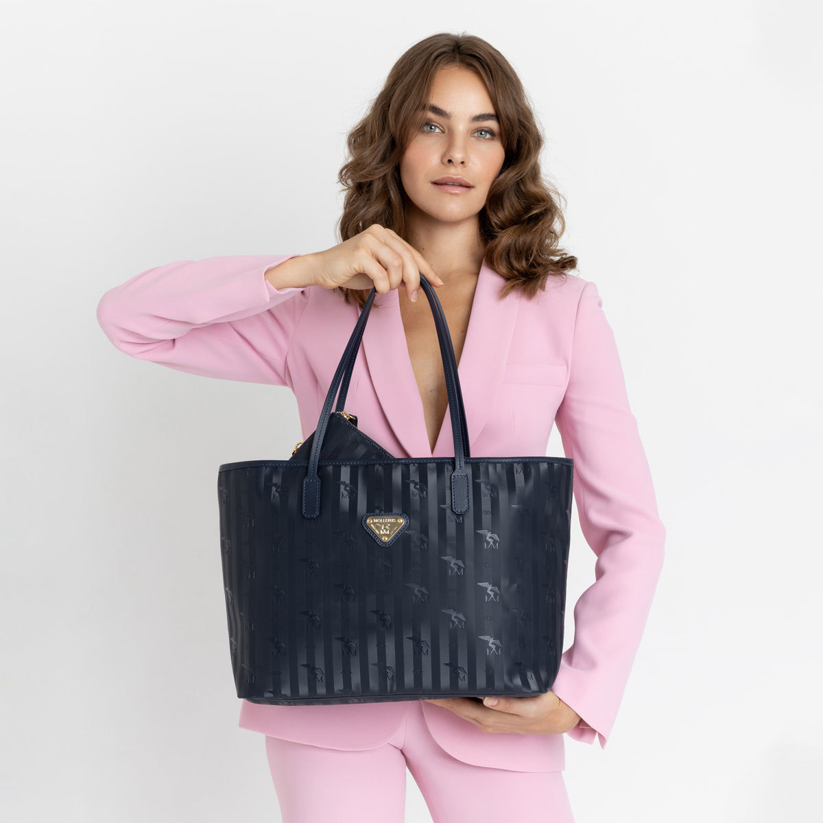 BERN | Shopper space blau/gold - closeup