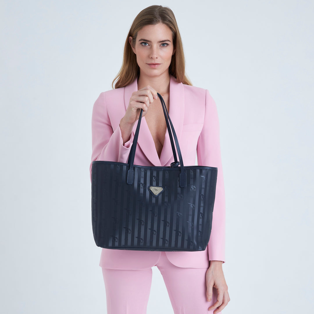 BERN | Shopper space blau/silber - ON BODY