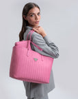 BERN | Shopper bubble pink/silber - ON BODY