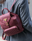 BRUGG | Backpack antique red/gold