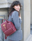 BRUGG | Backpack antique red/gold