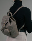 BRUGG | Sac à dos taupe/doré