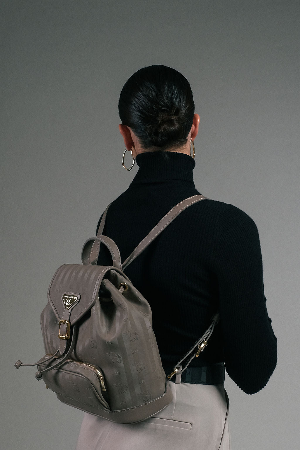 BRUGG | Rucksack taupe/gold