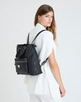MANNO | Sac à dos classique noir/argent