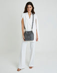 SION | Beuteltasche elephant/silber - FULL BODY