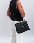 WIL | Sac à bandoulière noir/or