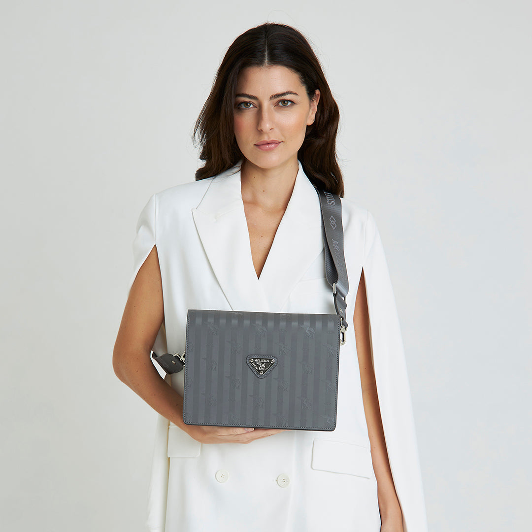 WIL | Shoulder bag elephant grey/silver