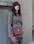 MELIDE | Shoulder bag antique red/gold