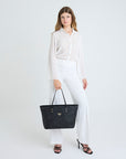 WINTERTHUR | Shopper with zipper classic black/gold