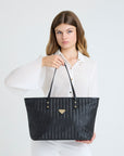 WINTERTHUR | Shopper with zipper classic black/gold
