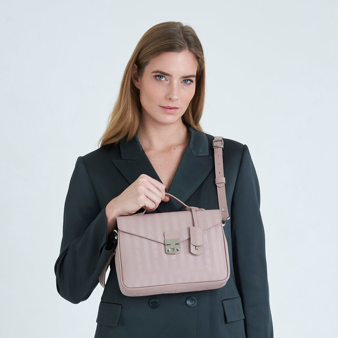 MARLY | Umhängetasche soft rosé/silber - FRONTAL