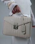 MARLY | Sac à bandoulière pearl blanc/argenté
