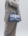 SIGNAU | Umhängetasche metallic silber/sky - onbody