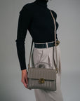 SIGNAU | Sac bandoulière taupe/doré