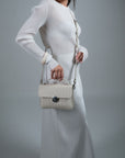 SIGNAU | Sac bandoulière perle/argent