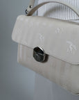 SIGNAU | Sac bandoulière perle/argent