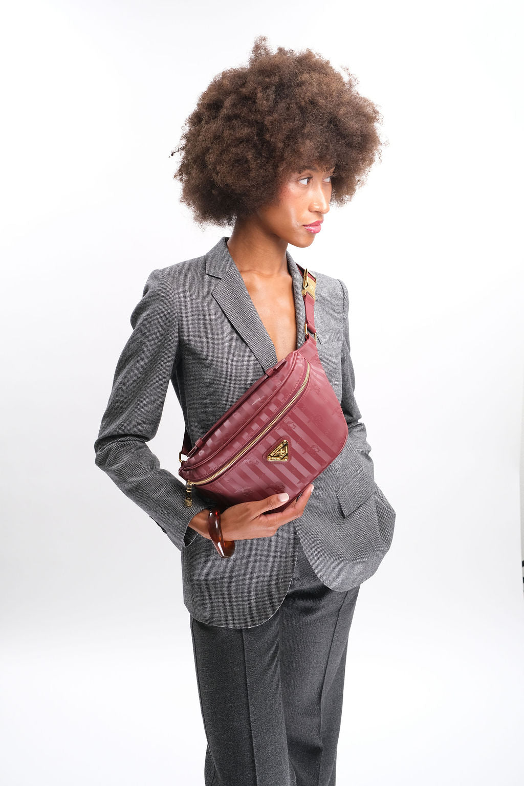 BRIENZ | Belt bag antique red/gold