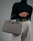 DONAT | sac à main taupe/or