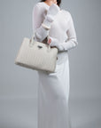 DONAT | sac à main pearl blanc/argenté