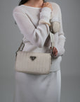 ZELL | Sac à bandoulière pearl blanc/argenté